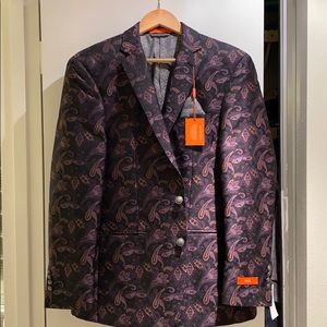 TALLIA Purple Paisley Blazer NEW